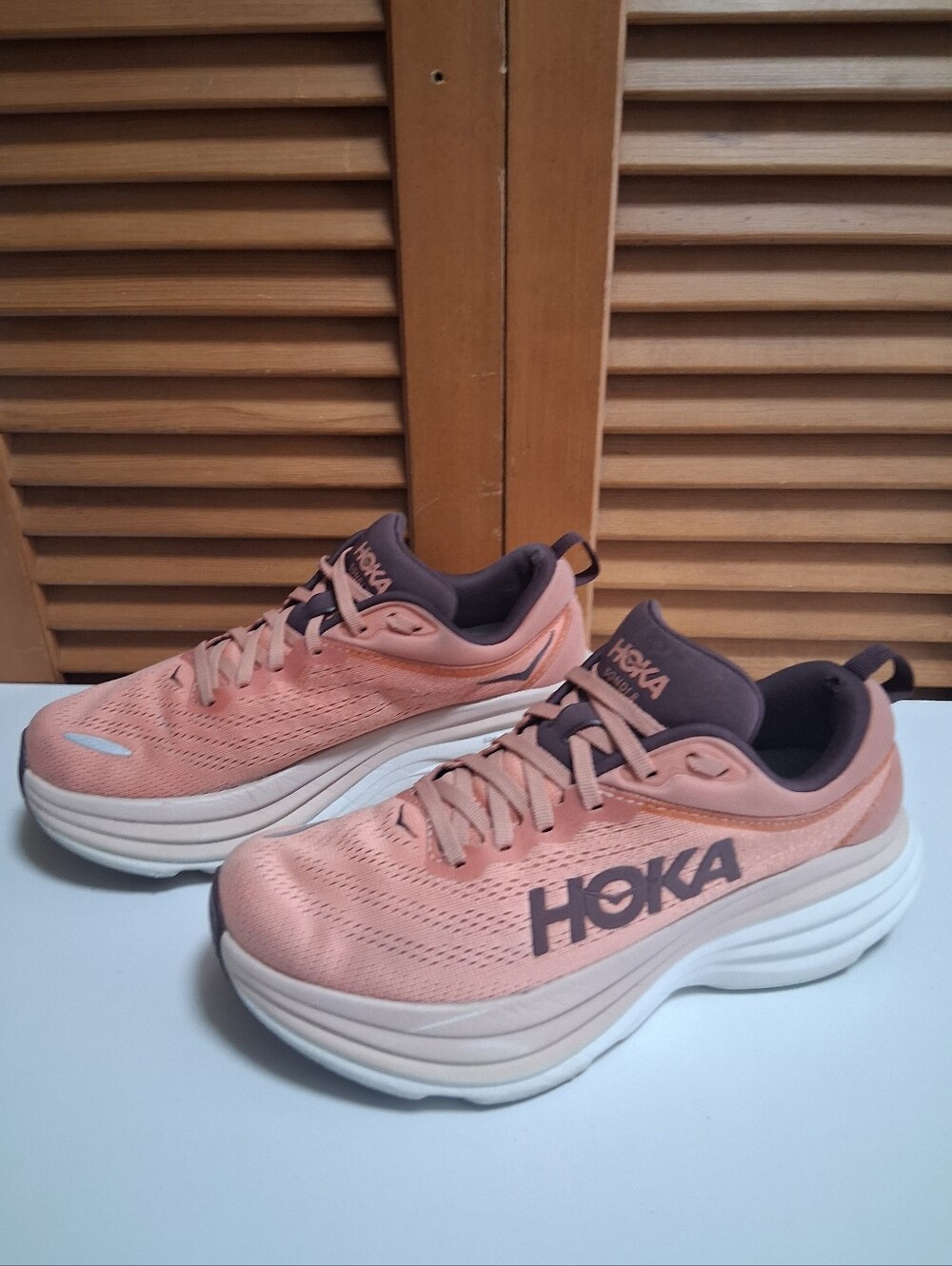 Hoka Bondi 8 Earthenware Pink Clay Women's Running Shoe * Size: 7B - Picture 2 of 8